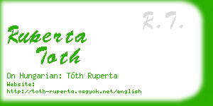 ruperta toth business card